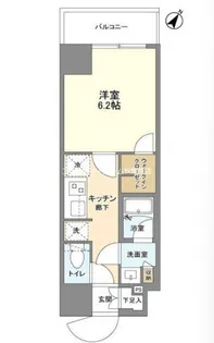 ONE ROOF FLAT ASAKUSA IRIYA【4階】の間取り