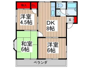 コ―ポアキ【1階】の間取り