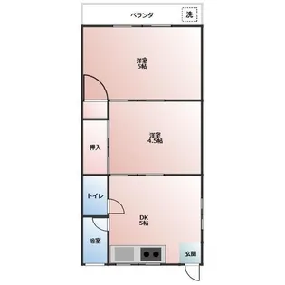翠松園アパートメント(旧小島荘)【1階】の間取り