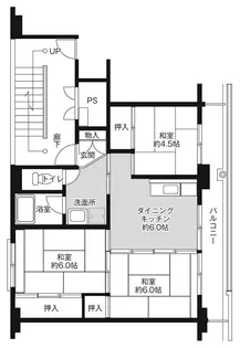 ビレッジハウス矢板 1号棟【1階】の間取り