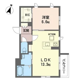 Chat・Blanc(シャ・ブラン)【1階】の間取り