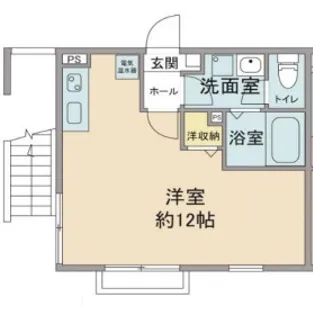 エルメゾンリーフ【1階】の間取り