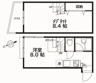 サンフラットつつじヶ丘【2階】の間取り