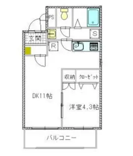 ジューンベリー【3階】の間取り