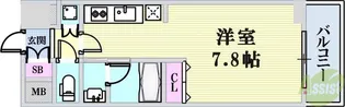 S-FORT神戸小河通【3階】の間取り