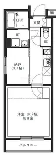 ラシクラス横浜天王町【5階】の間取り