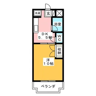 ウィステリアI【2階】の間取り