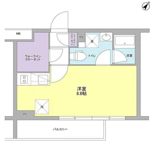 スタイリオ中延IIWEST【4階】の間取り