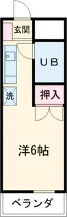 パラドール散田【4階】の間取り