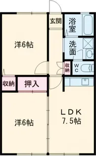 サンモクレイ【1階】の間取り