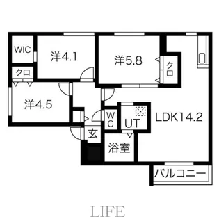 仮)ベルツリーRJ II【4階】の間取り