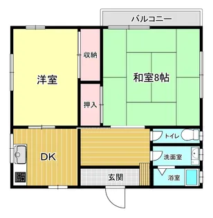 逗子市小坪アパート【2階】の間取り