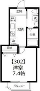 ランドハイム西小岩【3階】の間取り