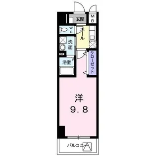グリシーヌ‐T【5階】の間取り