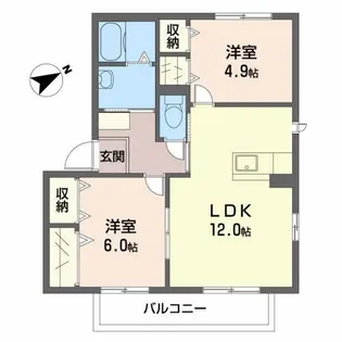 コートボナールB【2階】の間取り