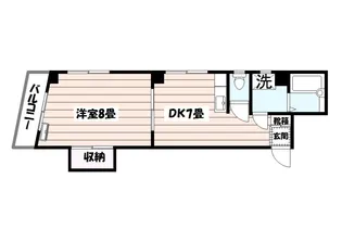 岩瀬ビル【5階】の間取り