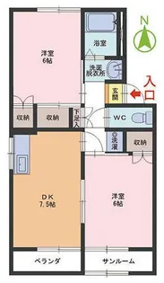 グランデドマーニ B棟【1階】の間取り