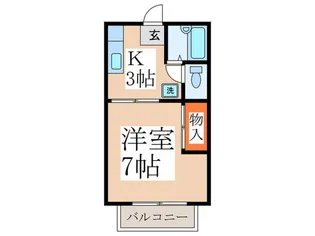 パークサイドテラス【1階】の間取り