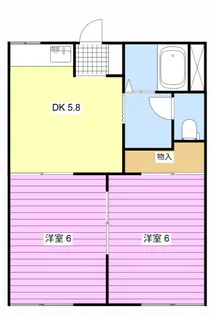 メゾン谷上A【2階】の間取り