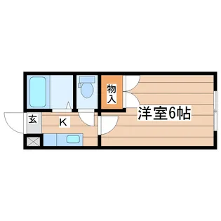リーベンス台原【2階】の間取り