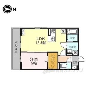 ルシール西岩田【3階】の間取り