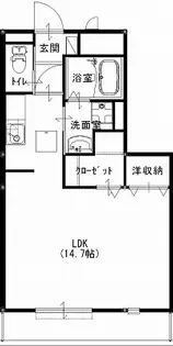 ブランクロスII(セコム)【3階】の間取り