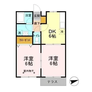 ピュアパレス【1階】の間取り