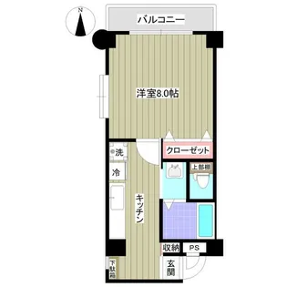 川浪ビル2【5階】の間取り