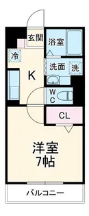 ダイワプレミア当代島I【3階】の間取り