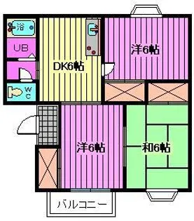 メゾンドール【2階】の間取り