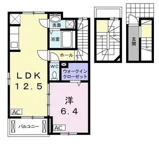 グレース梅河【3階】の間取り