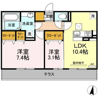 アークブライト【1階】の間取り