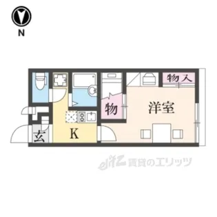 レオパレスビクトアール法隆寺【2階】の間取り