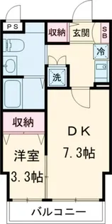 ゴールドライフマンション宇都宮【3階】の間取り