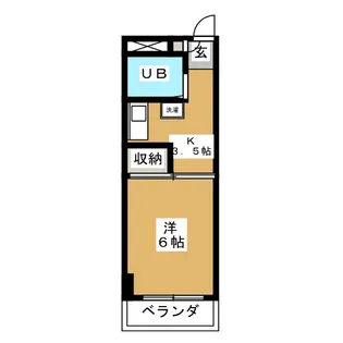 メゾンブランシュ不動前【5階】の間取り