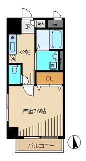 HILLMAX-001【7階】の間取り