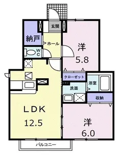 サン リット【1階】の間取り