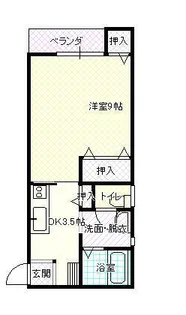 アドリーム南館【1階】の間取り