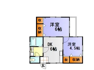大谷アパート【2階】の間取り