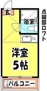 ペンション竹ノ塚【2階】の間取り