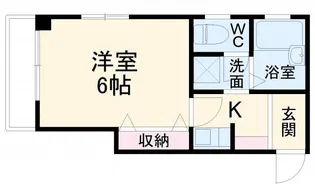 北久里浜DKSハイツ【2階】の間取り