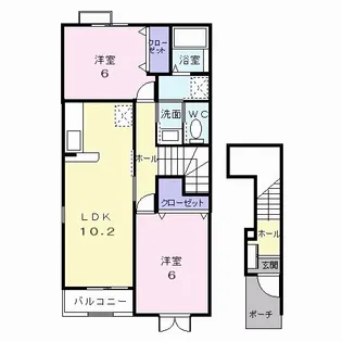 カリーノ セレッソ【2階】の間取り