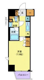 ジェノヴィア新宿早稲田グリーンヴェール【3階】の間取り