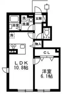 高石テラスハウス【1階】の間取り