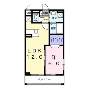 フォレストコート南太秦【3階】の間取り