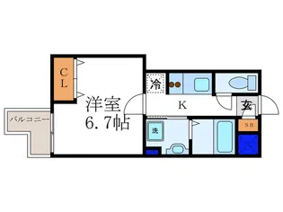 レンジ御池【3階】の間取り