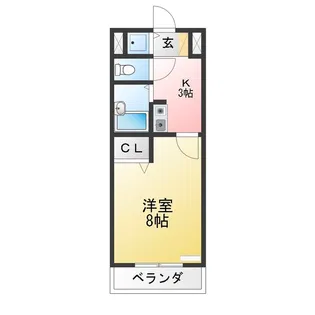 KIソシアIII【4階】の間取り