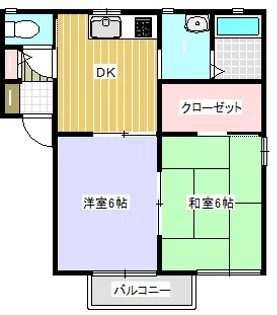 フォーレスト門野B【2階】の間取り