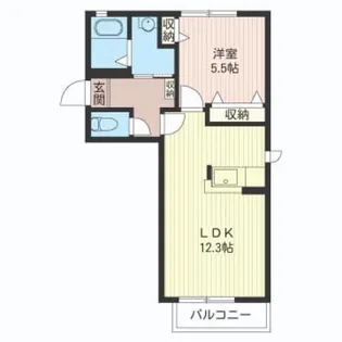 花の音 壱番館【1階】の間取り