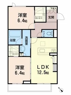 BEREO高森【1階】の間取り